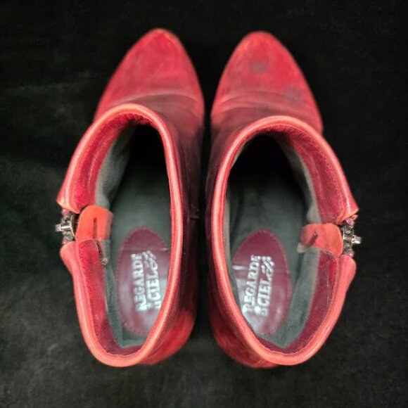 Regarde Le Ciel - Stefany 03 Sangria Zip Pant Boot 38 (US 7.5) - Picture 3 of 12